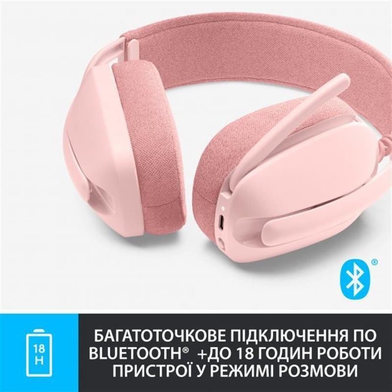 Bluetooth-гарнітура Logitech Zone Vibe 100 Wireless Rose (981-001224) Рожевий Харків - фото 6