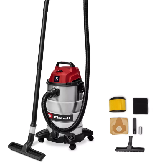 Профессиональный пылесос для влажной и сухой уборки Einhell TC-VC 3055 S (2342235) Киев