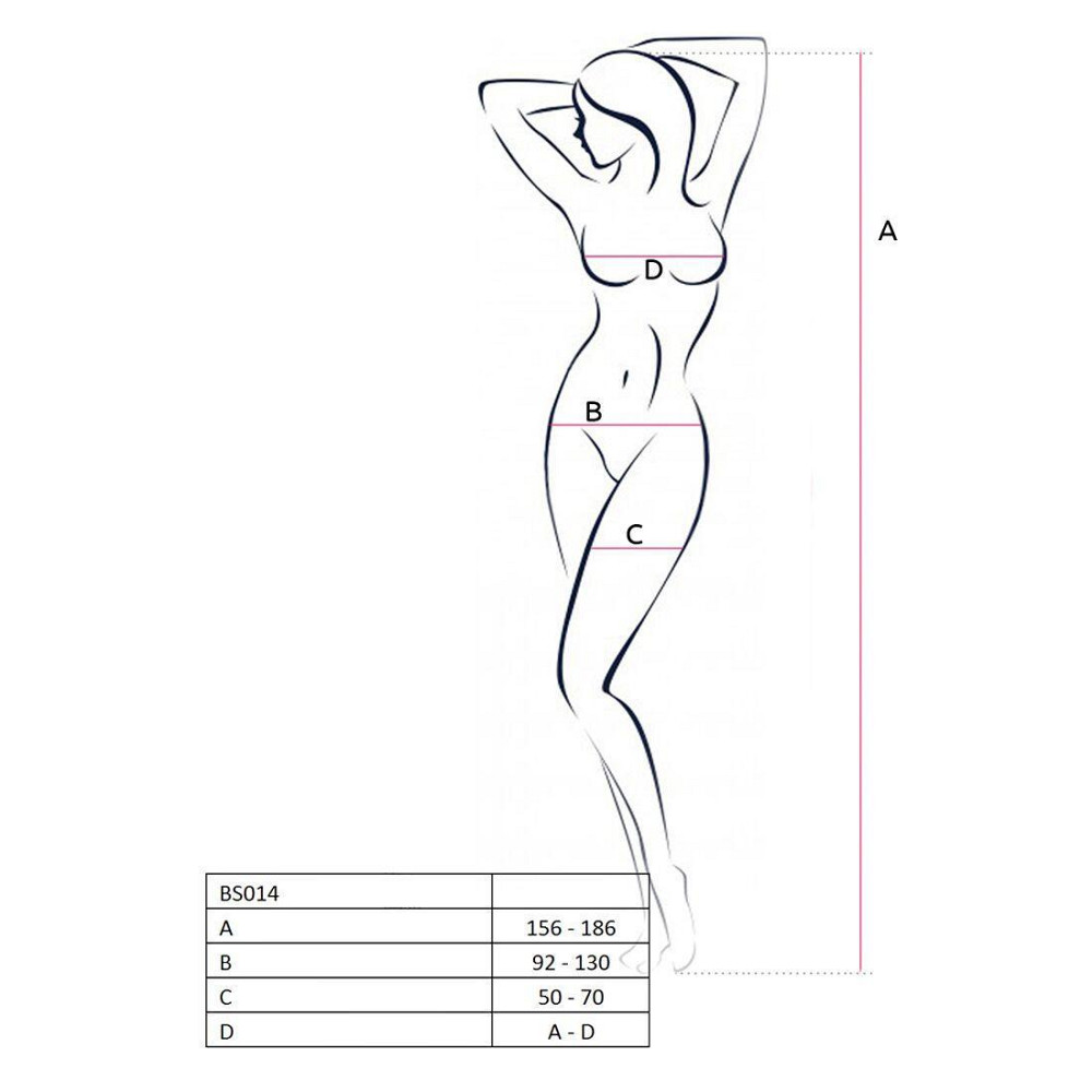 Бодистокинг Passion BS014 red, комбинезон, крупная сетка Sex Aura Киев - изображение 4