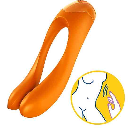 Вібратор на палець Satisfyer Candy Cane Orange Sex Aura Київ
