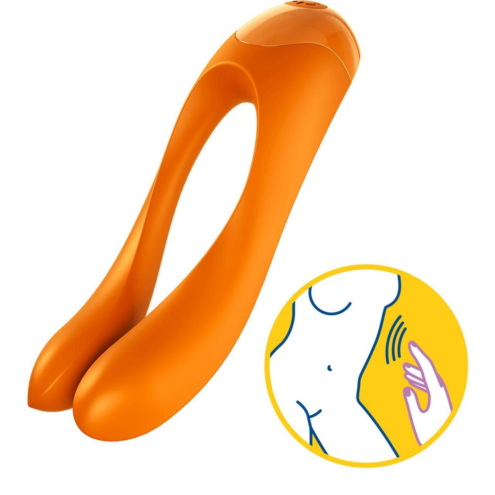 Вібратор на палець Satisfyer Candy Cane Orange Sex Aura Київ - фото 5