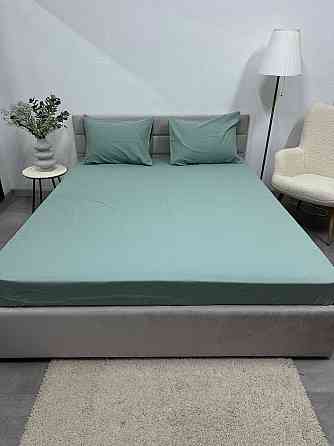 Ecotton Простирадло на резинці Ecotton 180х200 см фланель з бавовни м'ятний Киев