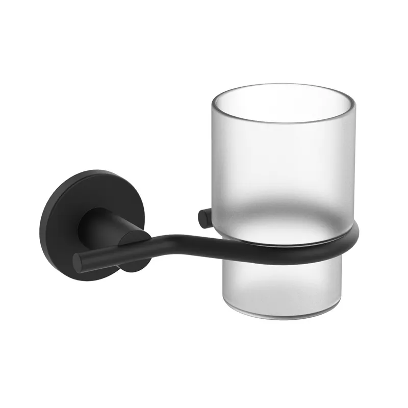 Склянка одинарна настінна Zerix Delux M1306A Black   ( ZX4647 ) 29474 Харків - фото 1