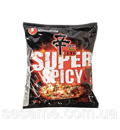 Локшина швидкого приготування шин дуже гостра Shin Red Super Spicy NONGSHIM 120 г Харків - фото 1
