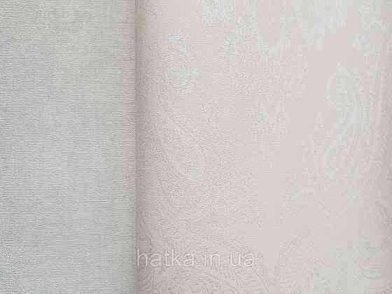 Обои виниловые на флизелине AS creation Garda 1.06Х10.05 классика вензеля крупные бежевые серебристые Киев