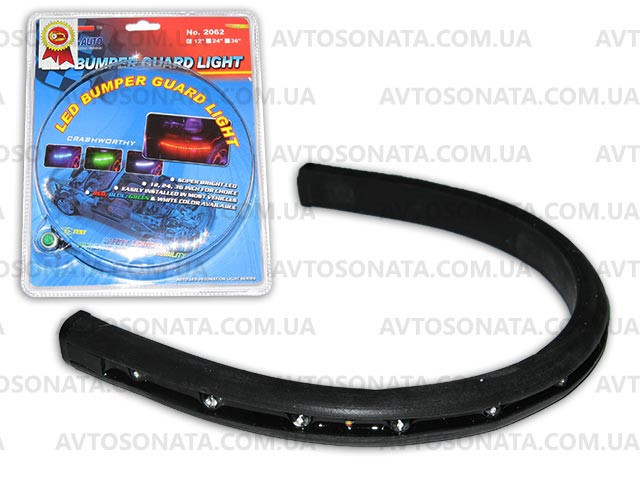 Підсвічування гнучке 2062B 12LEDх30см синя/гумів.основа Вінниця - фото 3