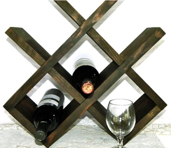 Настольная винная полка 