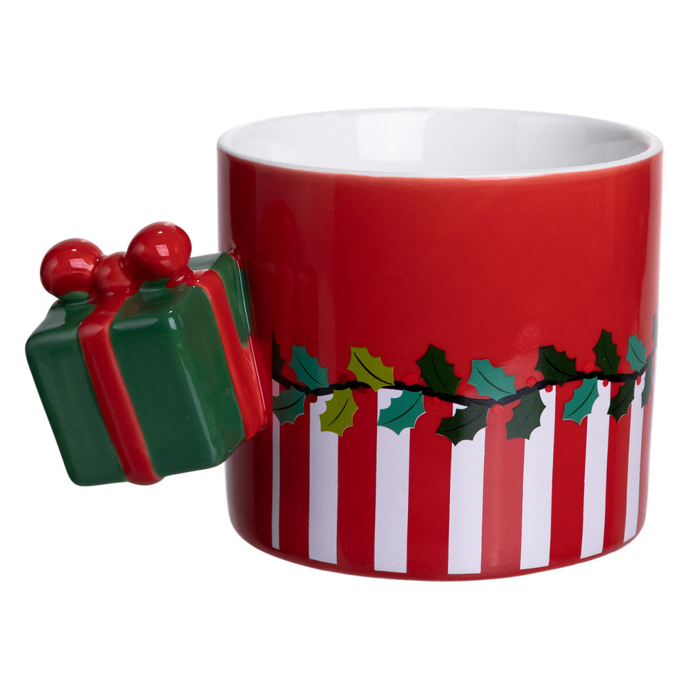 Новогодняя фарфоровая чашка Merry Christmas, красная Киев - изображение 5