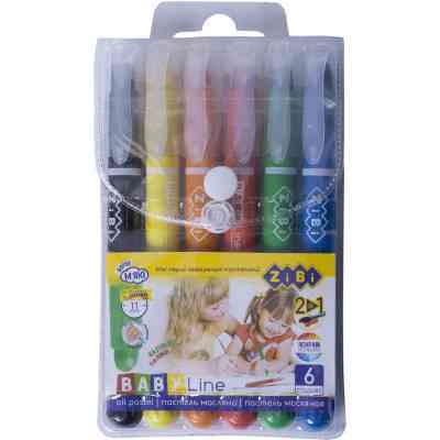 Пастель ZiBi Baby line масляная 6 цветов (ZB.2495) Винница