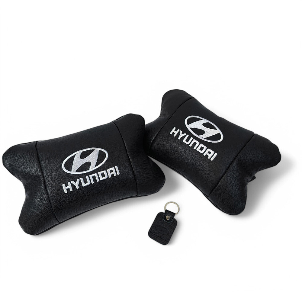 Подушка підголівник метелик Hyundai Хундай, Подарунок в машину чоловікові, Подушка під шию з логотипом LY-13 Львів - фото 4
