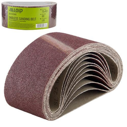 Стрічка шліфувальна нескінченна 75х457мм, зерно 60, 10шт Alloid Одеса - фото 1
