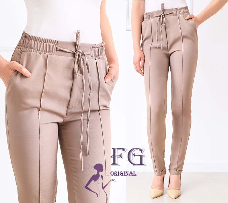 Стильные женские брюки с высокой посадкой 