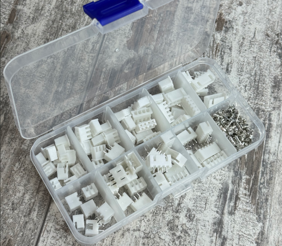 Набір роз’ємів XH2.54 80 шт для плати, кабелів, Arduino, 3D-принтерів конектори 2p, 3p, 4p, 5p папа та мама Київ