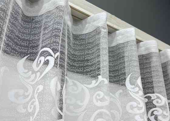 Тюль VR-Textil 795т Жакард Белый 250х120 см (42-1052) Киев
