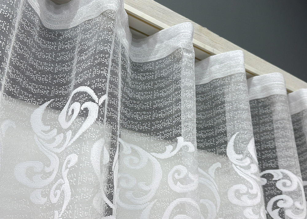 Тюль VR-Textil 795т Жакард Белый 250х120 см (42-1052) Киев - изображение 5