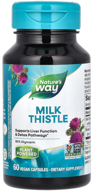 Розторопша силімарин для печінки Nature's Way Milk Thistle 60 капс Київ - фото 1