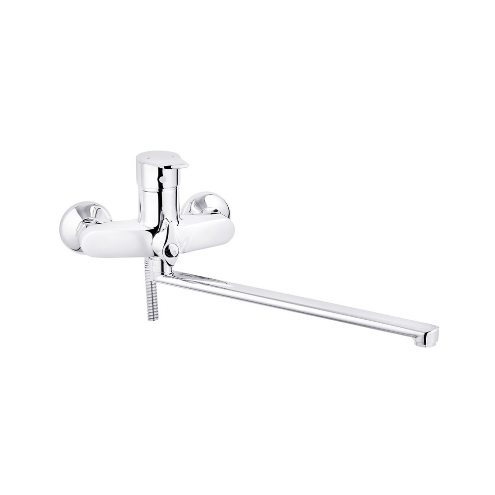 Смеситель для ванны с душевым гарнитуром Kroner KRP Enzo - C070 длинный излив Киев - изображение 3