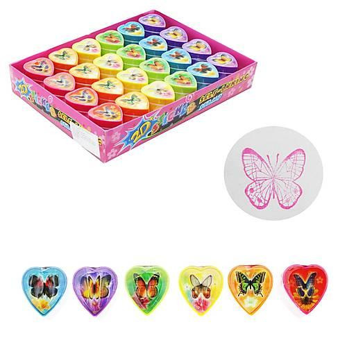 Штампи дитячі "Метелитки", 6 видів, в дісплеї/24/, ЦІНА ЗА шт Київ - фото 1