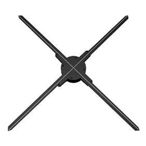 Светодиодный голографический проектор-голограмма Merlion Z3H, 12V/60W, 1600*960dpi, угол обзора170°, LED: 4*240, 64*64cm Киев