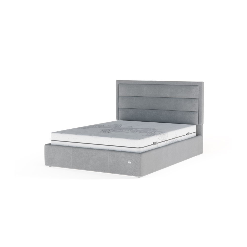 Ліжко SiriusDesign Comfort з нішею для білизни 160x190 сірий Київ - фото 1