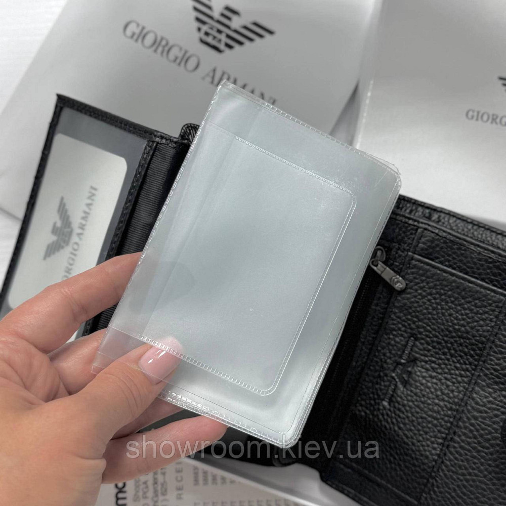 Чоловічий вертикальний брендовий гаманець на кнопці Lacoste (6602) Київ - фото 4