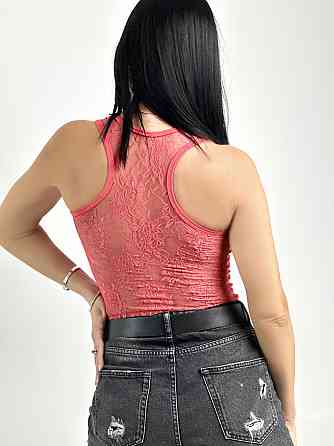 Майка-борцовка Гіпюр Кораловий Київ