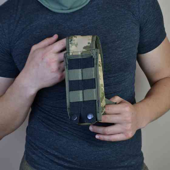 Подсумок на 2 магазина двойной из кордуры пиксель ZH-951 MOLLE тактический Киев