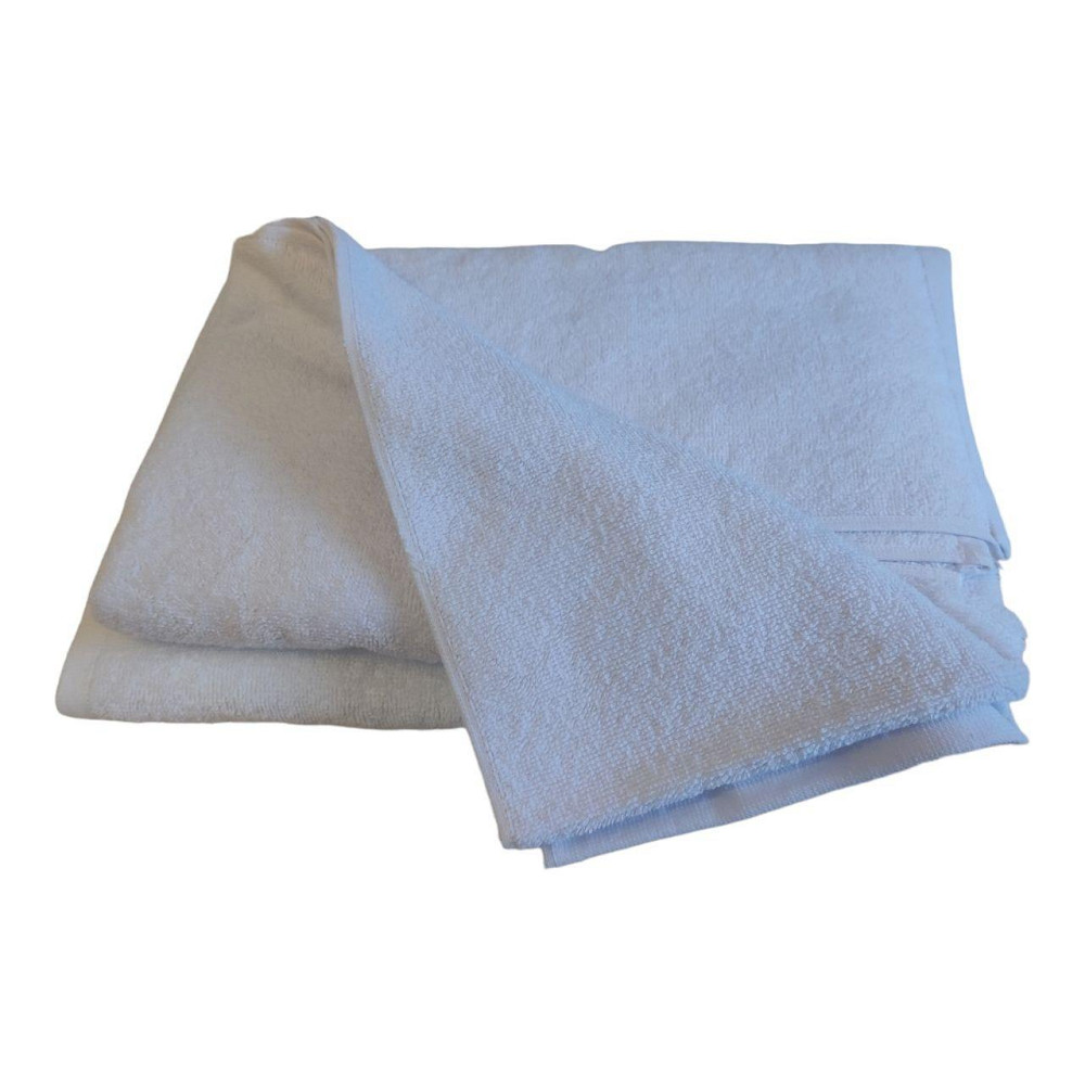 Полотенце махровое 70×140 банное, белое, пл. 400 Киев - изображение 1