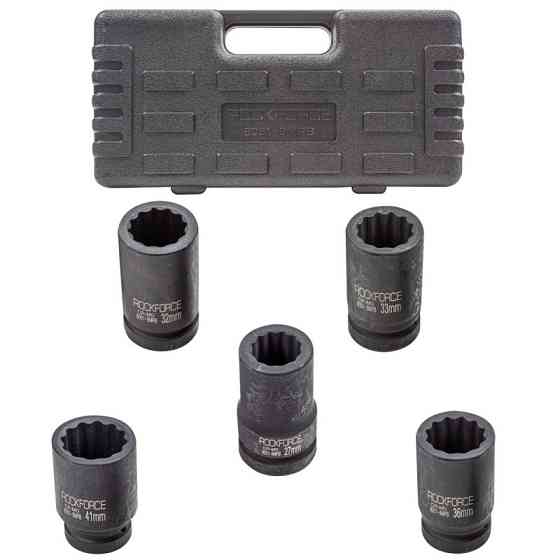 Набор головок ударных глубоких 1''5пр.(12гр.)(27,32,33,36,41мм),в кейсе ROCKFORCE RF-8051-9MPB Одесса