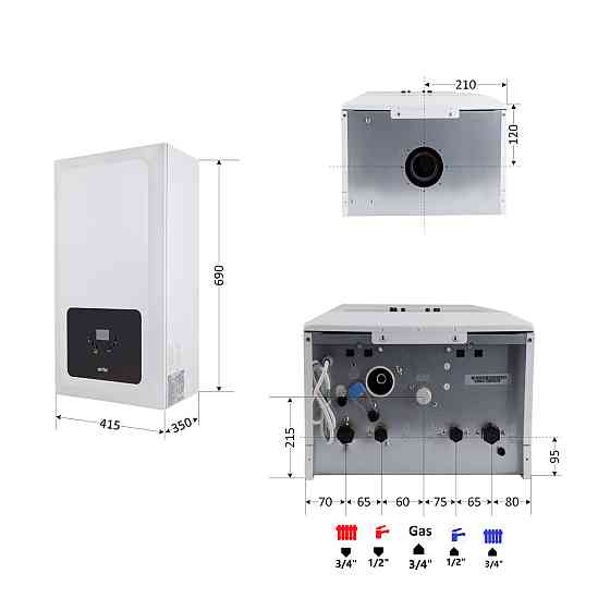 Котел газовый Airfel Optimum Premix 36 кВт Киев