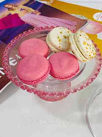 Тортівниця кришка+підставка для торта «Рожеве Серце» 19.5 см прозоре з рожевим обідком у вигляді серця Київ