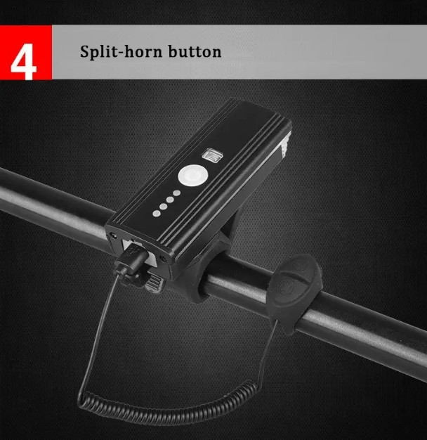 Велосипедный фонарь и велозвонок HJ-062 датчик света + выносная кнопка + microUSB + 4 режима / 3 режима Винница - изображение 9