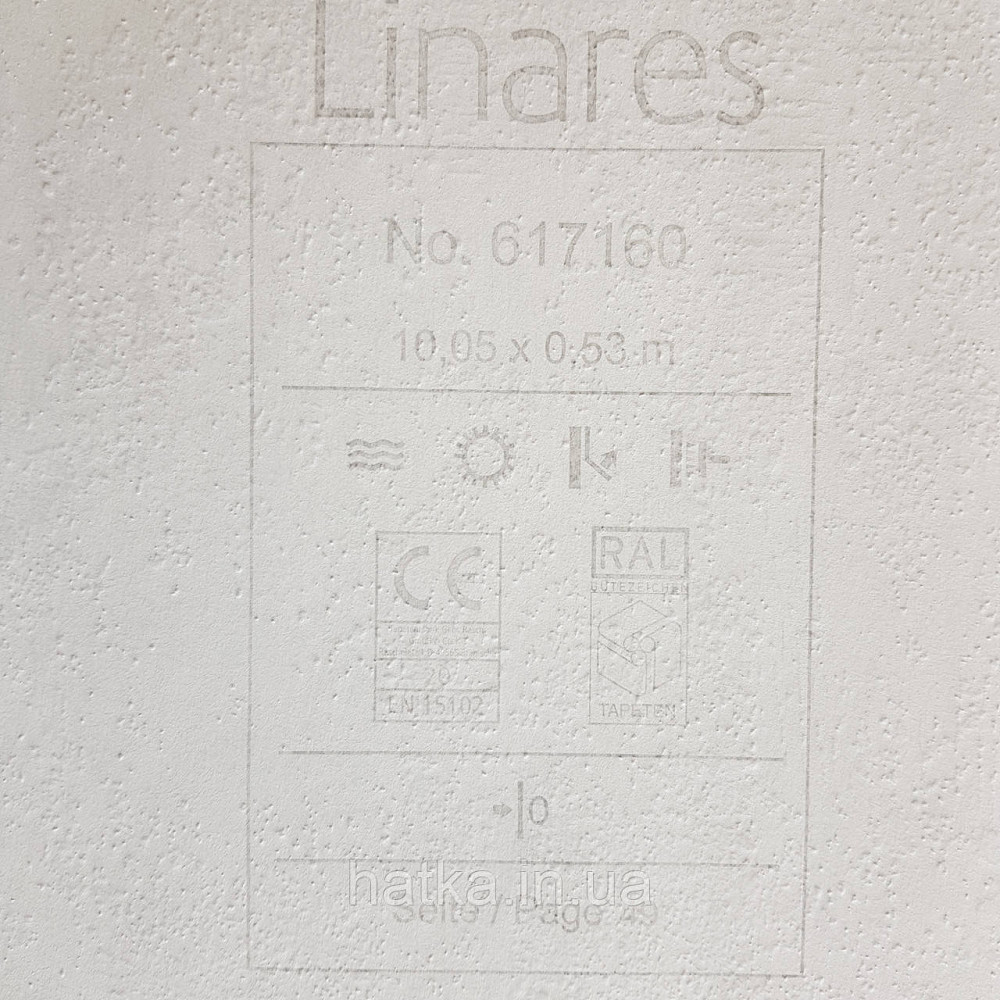 Шпалери вінілові на флізелін Rasch Linares 0.53х10 однотонні структурні ефект потертості чорні серые617160 Київ - фото 3