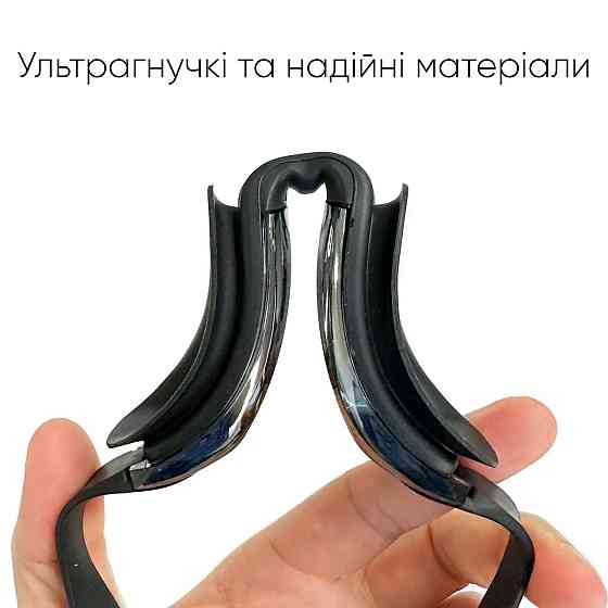 Окуляри для плавання Renvo Gilgit Уні Anti-fog Чорний OSFM (2SG520-01) Київ