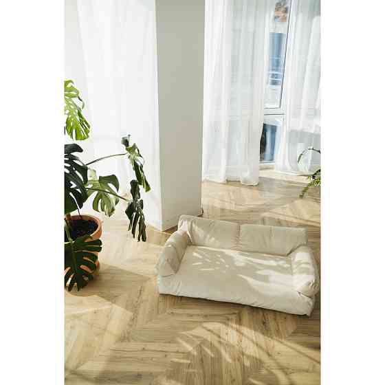 Велюровый диванчик для собак и котов Incor бежевый 10073 Киев