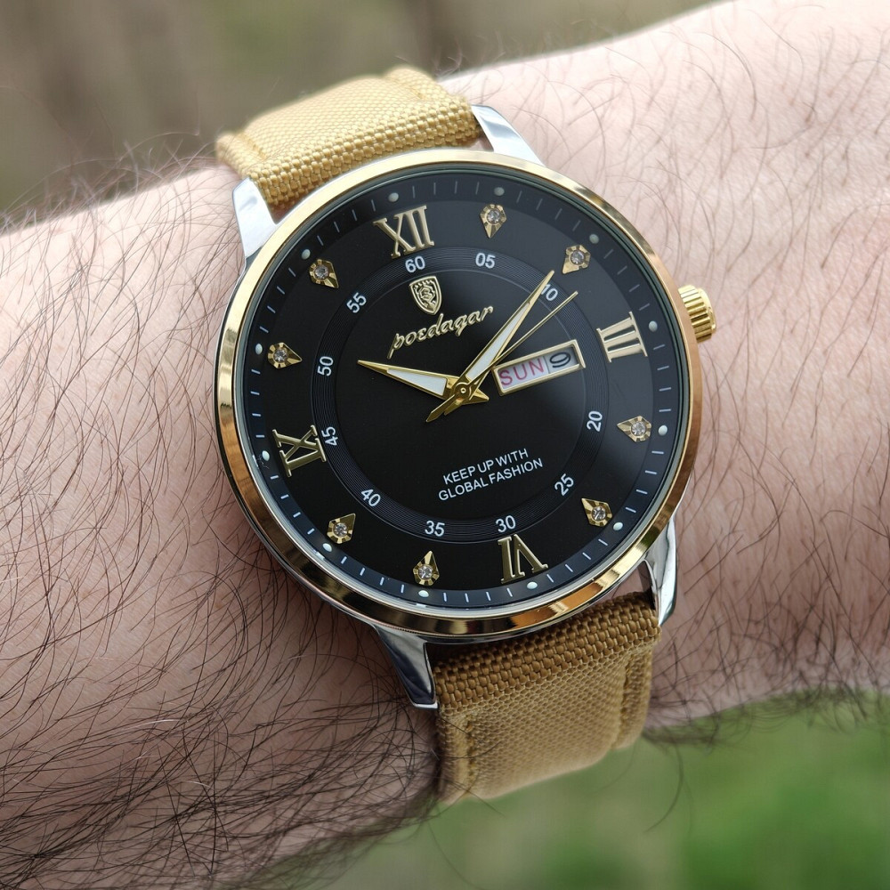 Годинник чоловічий наручний Hemsut Poedagar Sahara Gold (2 ремінці) Київ - фото 7