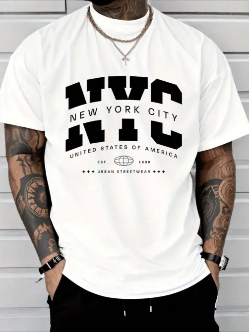 Футболка мужская с принтом 44 Белая 2634326318 Днепр - изображение 1