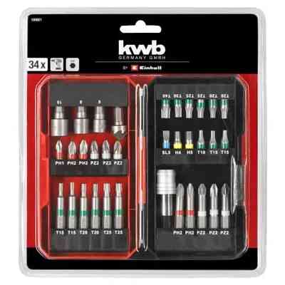 Набор бит Einhell 34 шт, кейс, KWB (108801) Винница