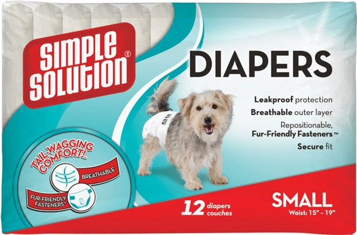 Simple Solution Disposable Diapers (Сімпл Солюшн Дісубл) підгузники для собак і тварин (12 штук) S малі і середні Запоріжжя - фото 1