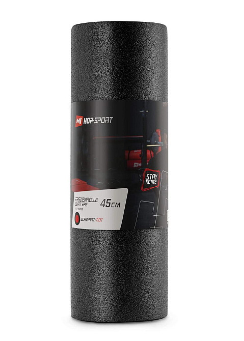 Масажний ролик (валик, роллер) Hop-Sport EPE 45см чорно-червоний Київ - фото 4