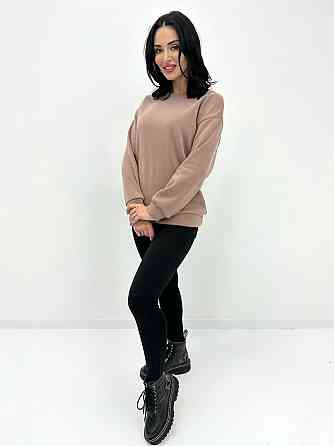 Базовий однотонний світшот "Stand" оптом | Норма і батал Капучіно, 46-48 Київ