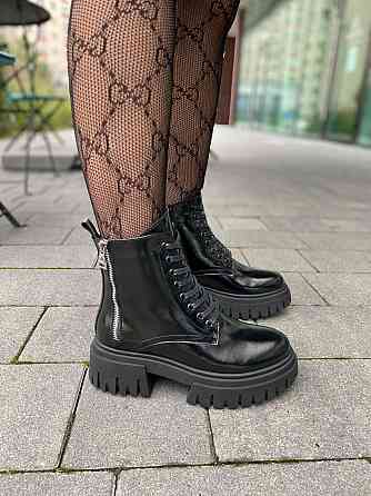 Черевики жіночі GREMMY 316/4 чорні (зима, шкіра лакована) (6074) Коломия