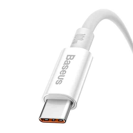 Кабель Baseus Superior Series Fast Charging Data Cable USB to Type-C 100W 2m Moon White Київ