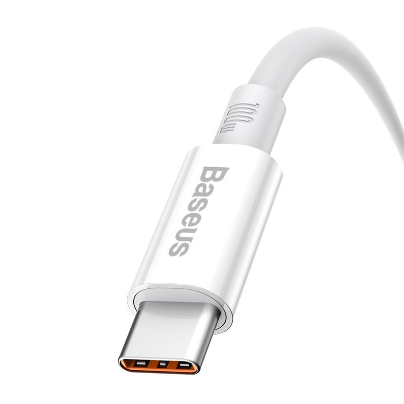 Кабель Baseus Superior Series Fast Charging Data Cable USB to Type-C 100W 2m Moon White Киев - изображение 5
