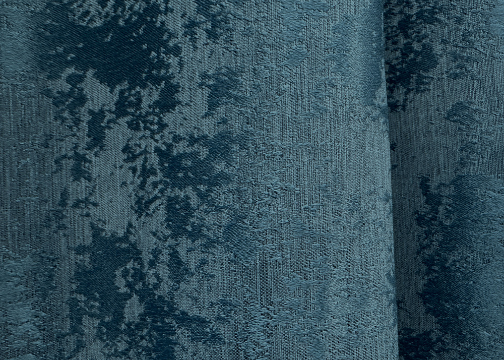 Комплект готовых штор VR-Textil Жаккард Sultan YL № 1546ш Лазурный 150х270 см 2 шт (33-0415) Киев - изображение 8