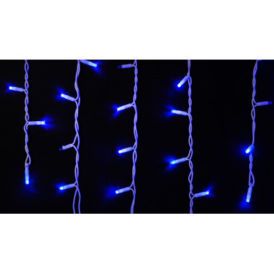 Гірлянда Delux ICICLE 75 LED 2 x 0.7 м IP44 EN Синій/білий (90016592) Вінниця - фото 1