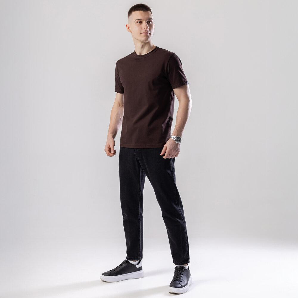 Чоловіча футболка бавовняна Pobedov Peremoga шоколадна Київ - фото 5