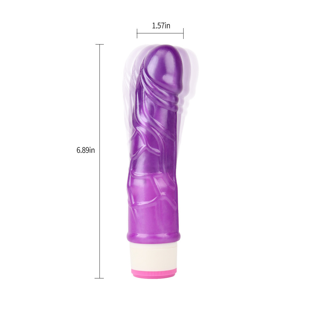Вибратор реалистичный на батарейках Chisa Basic Luv Theory Stud Rod, фиолетовый, 17.5 см Sex Aura Киев - изображение 6