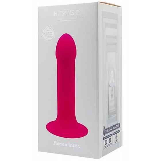 Фалоімітатор термореактивний Adrien Lastic Hitsens 2 подвійний щільності, на присосці, рожевий Sex Aura Київ
