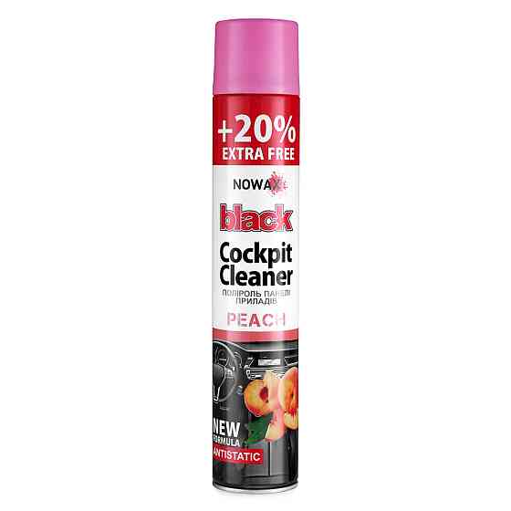Поліроль для панелі приладів Nowax Cockpit Cleaner Spray Персик, 750мл Львів